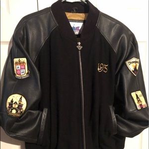 Disneyland 50th anniversary leather/wool jacket